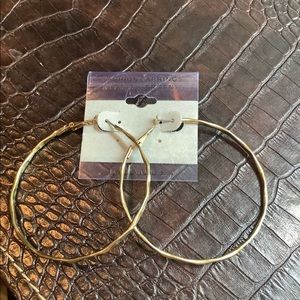 Fake gold hoops